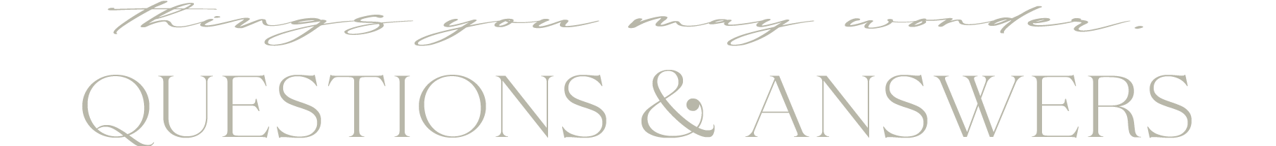 Things you may wonder. Questions & Answers“ als elegante Überschrift auf der Webseite von Hochzeitsfotograf Alex Fetter