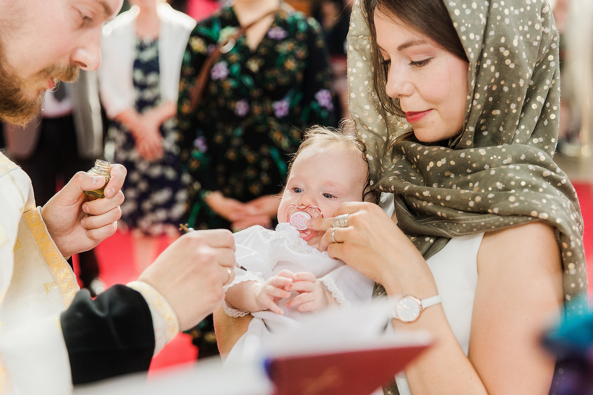 Ristiäisten kuvaus Uspenskin katedraalissa