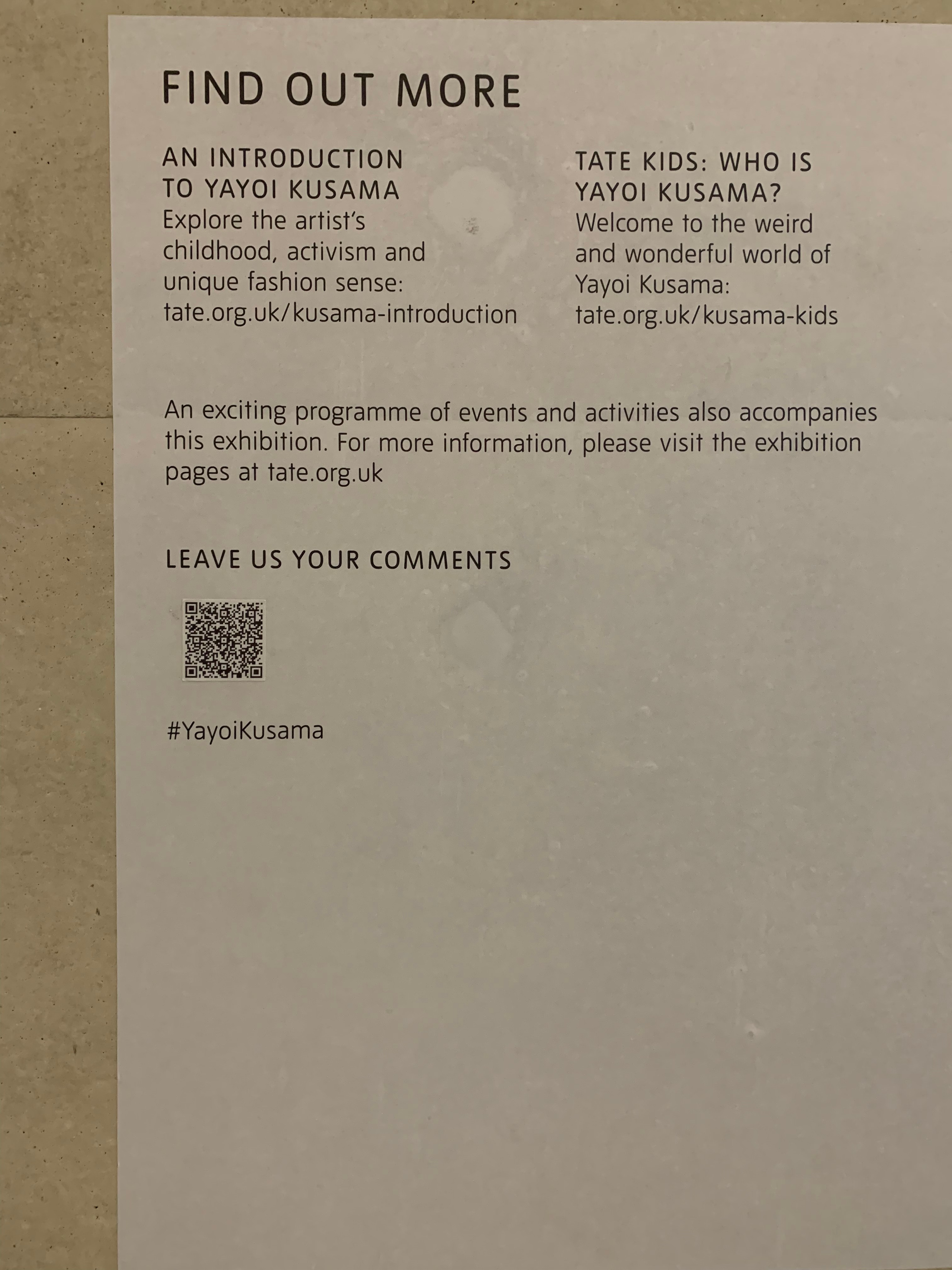 Про Кусаму в Tate Modern. Виктория Дини. Арт-фотография