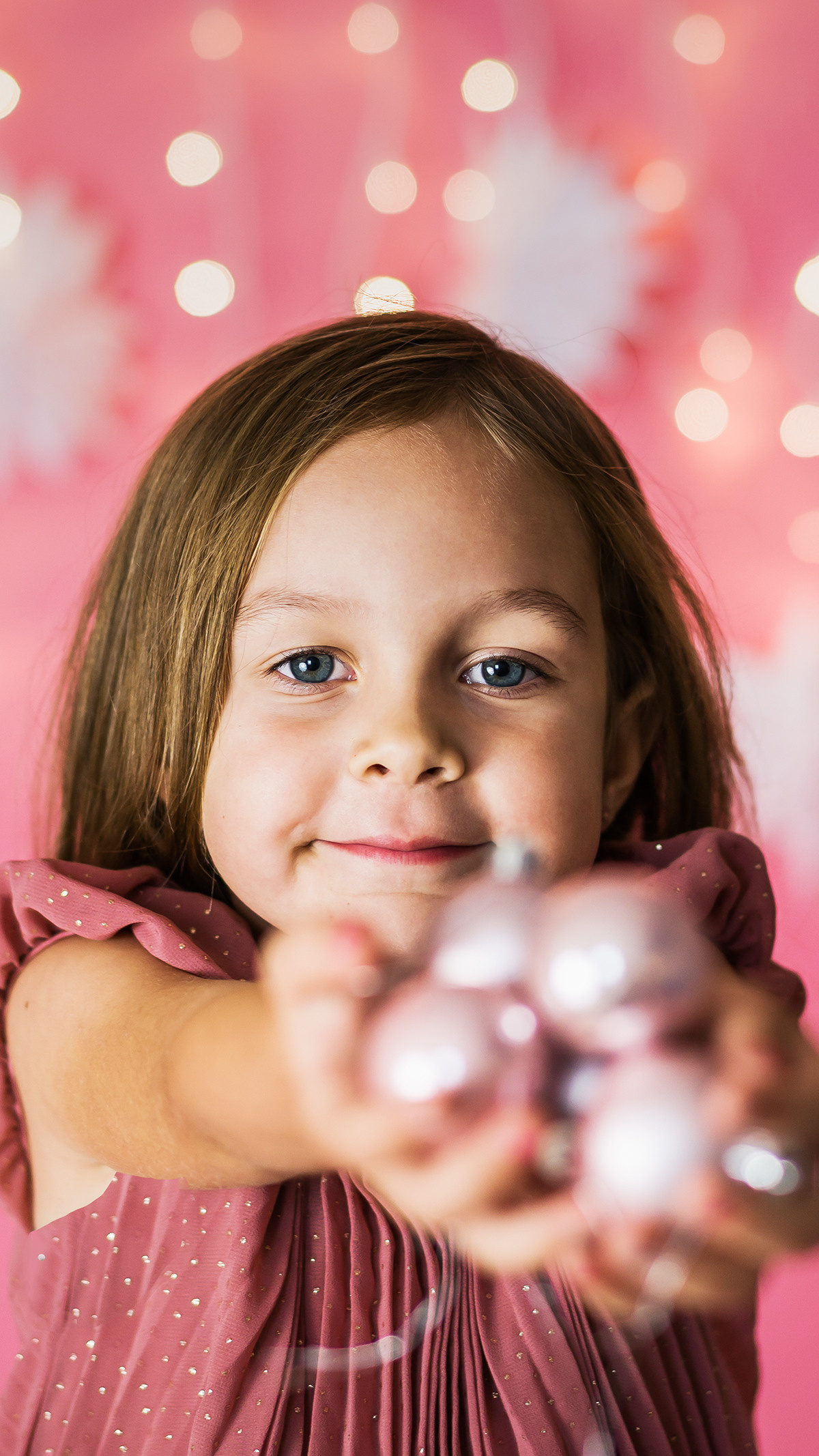 Kinder Kerst fotoshoot. Tatyana Van Hedent een fotograaf te Zele, Oost-Vlaanderen