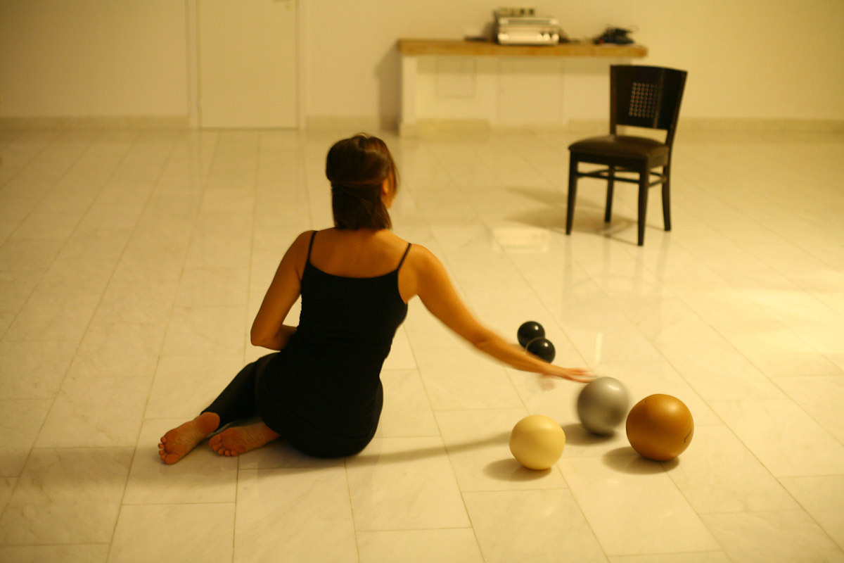 Girl on the ball. Victoria Dini. Art photography in London / Folkestone, UK