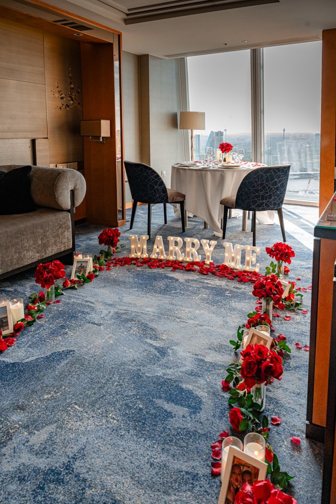 Proposal at the Shard. Tonya Kyrylenko photographer in London