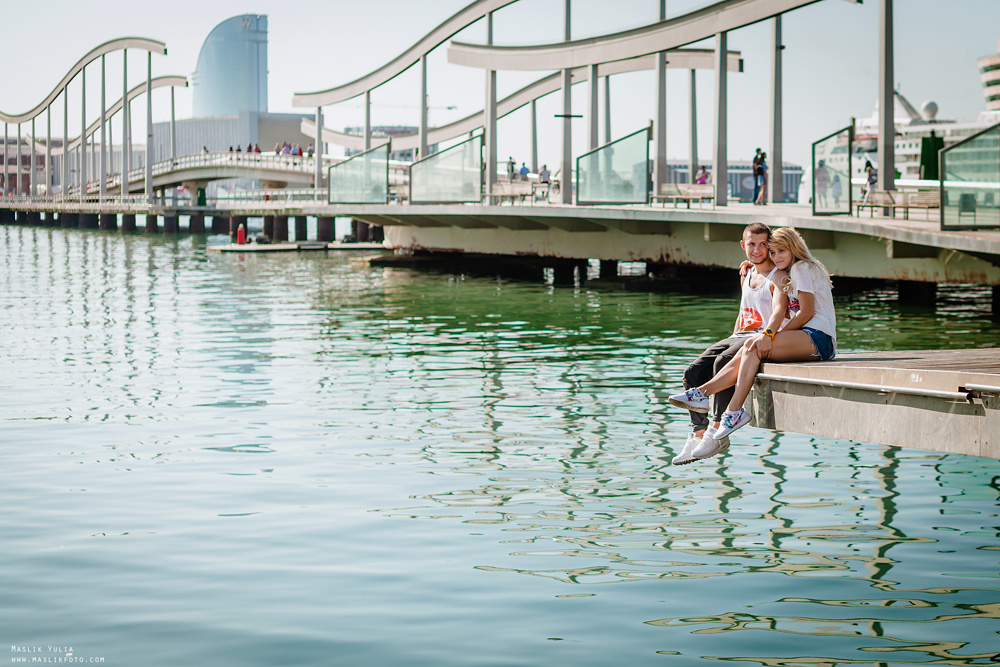 Динамичная фотосессия в Барселоне. Фотограф в Барселоне Испании Маслик Юлия