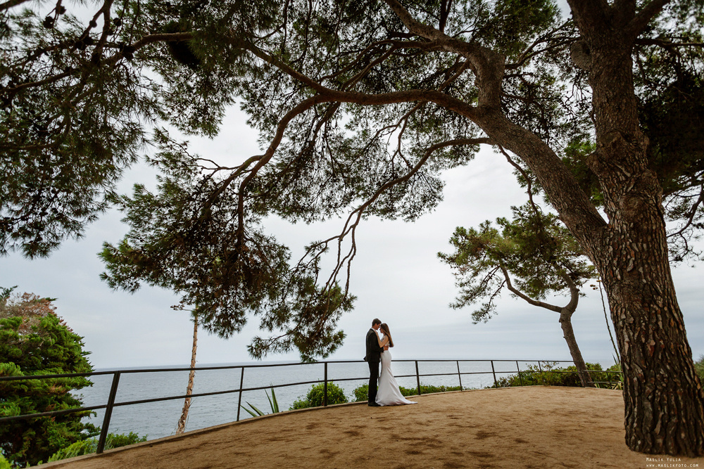 Свадебная фотосессия в Бланес. Фотограф в Барселоне Испании Маслик Юлия