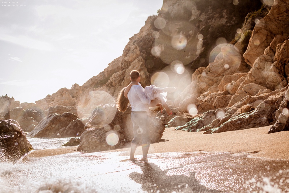 Wieczorna sesja zdjęciowa w Lloret de Mar. Fotograf w Barcelonie Hiszpanii Maslik Yulia