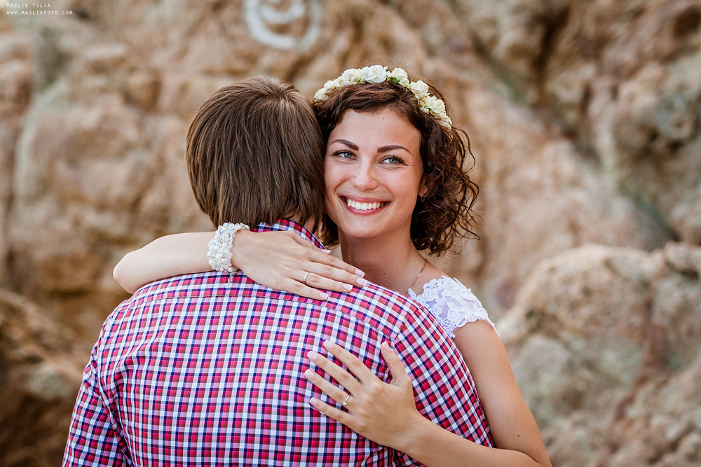 Sesja ślubna w Badalonie, Catalonia. Fotograf w Barcelonie Hiszpanii Maslik Yulia