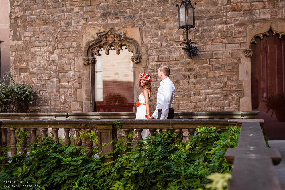 Sesión de fotos de boda en Badalona. Fotógrafo en Barcelona  Maslik Yulia