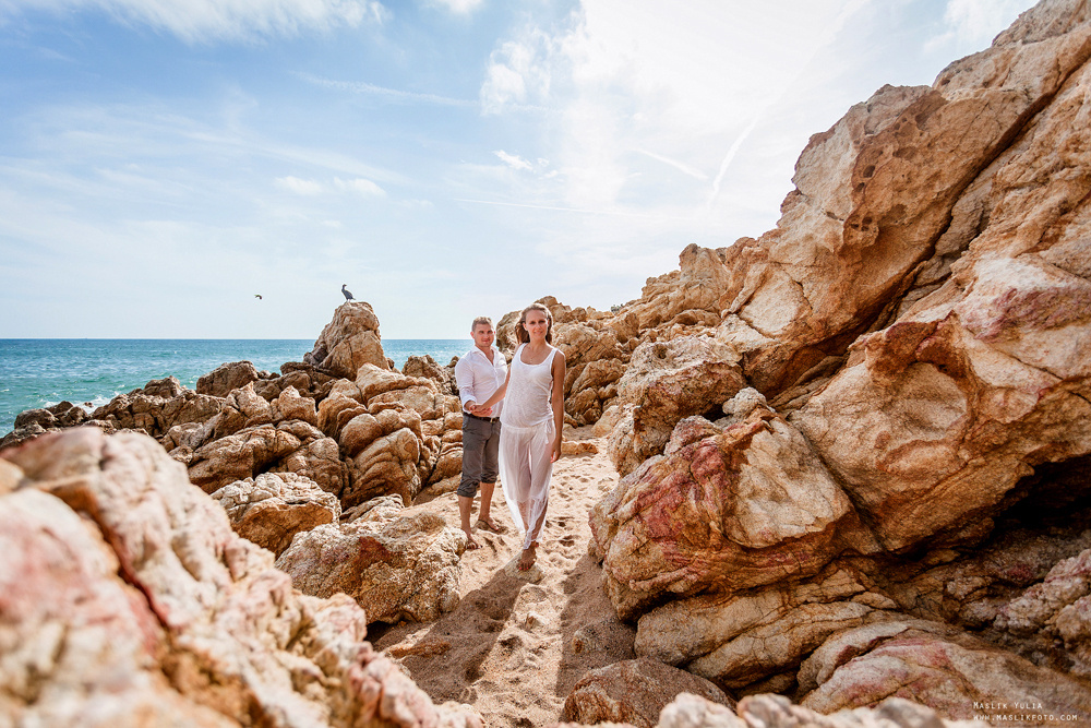 Wieczorna sesja zdjęciowa w Lloret de Mar. Fotograf w Barcelonie Hiszpanii Maslik Yulia