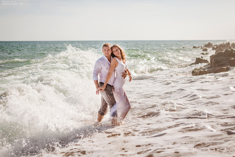 Wieczorna sesja zdjęciowa w Lloret de Mar. Fotograf w Barcelonie Hiszpanii Maslik Yulia