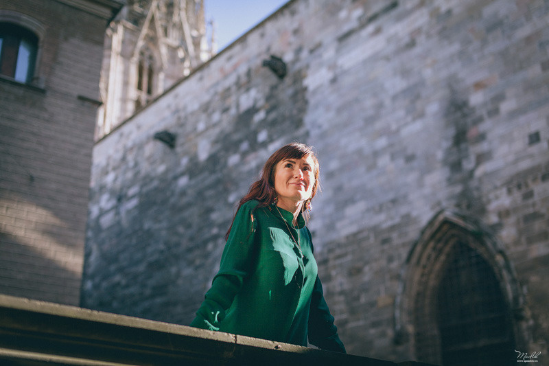 Sesión fotográfica de otoño en Barcelona. Fotógrafo en Barcelona  Maslik Yulia