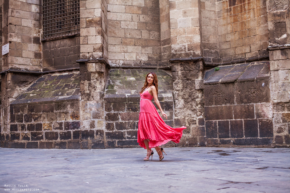 Sesión de fotos individual en Barcelona. Fotógrafo en Barcelona  Maslik Yulia
