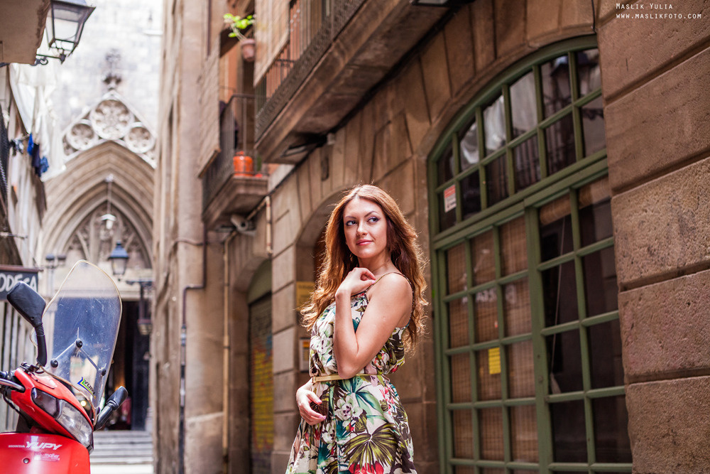 Sesión de fotos individual en Barcelona. Fotógrafo en Barcelona  Maslik Yulia