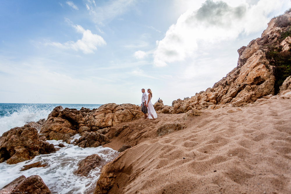 Wieczorna sesja zdjęciowa w Lloret de Mar. Fotograf w Barcelonie Hiszpanii Maslik Yulia