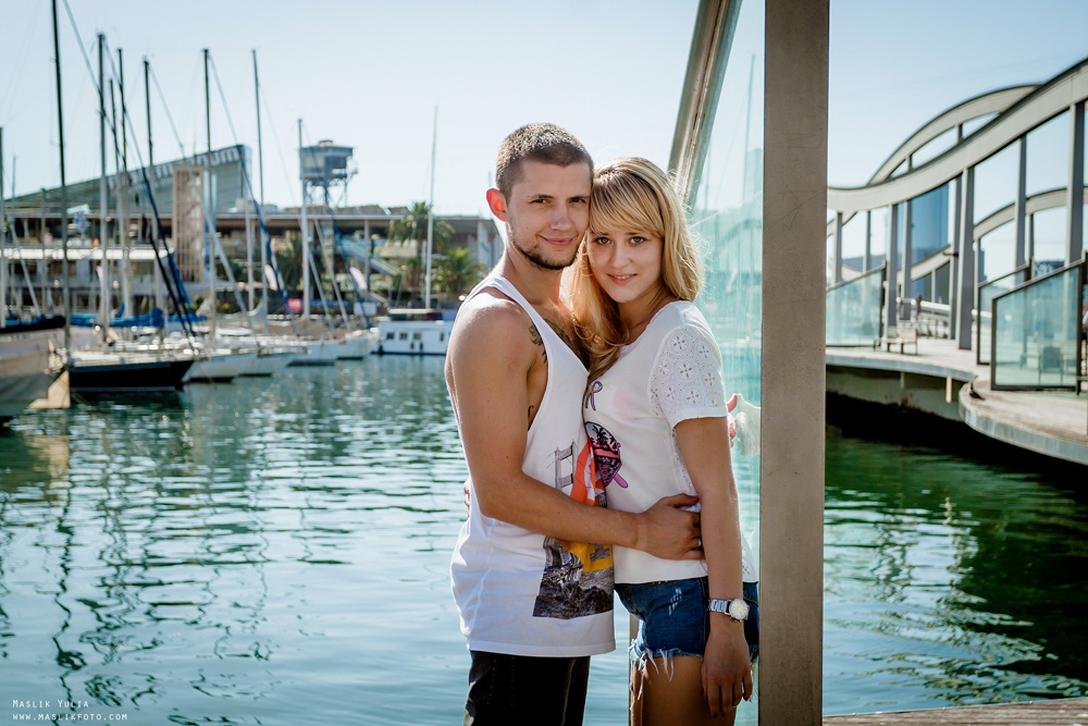 Динамичная фотосессия в Барселоне. Фотограф в Барселоне Испании Маслик Юлия