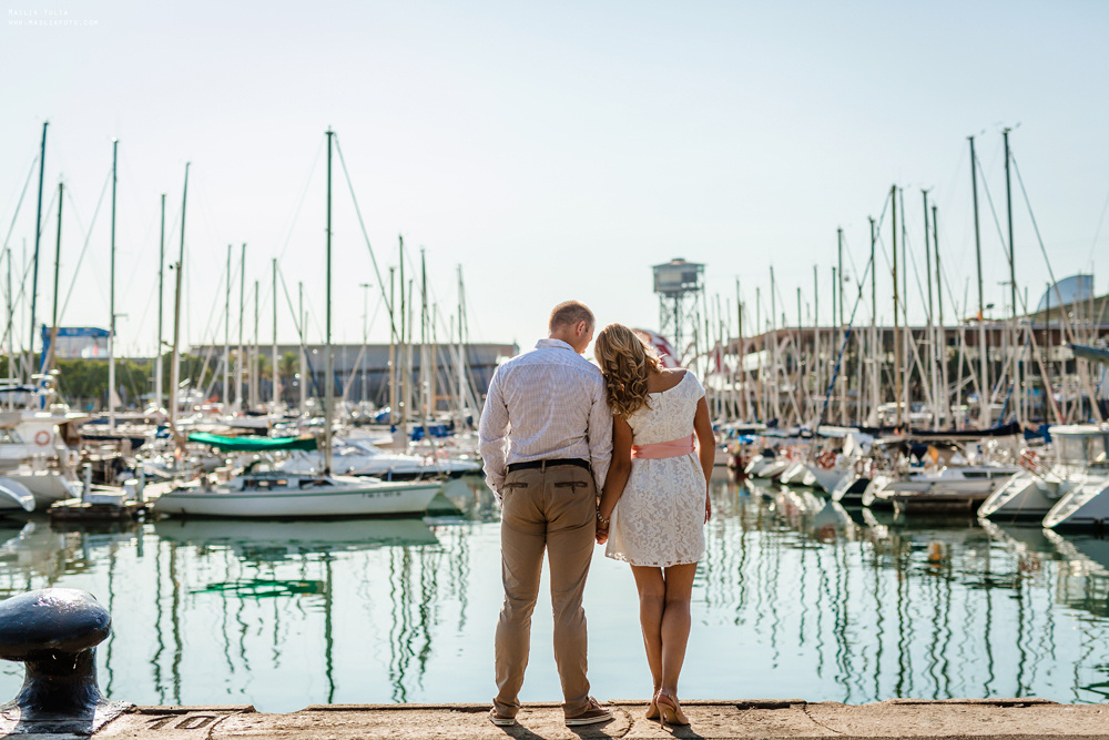 Przyjemna sesja zdjęciowa w Barcelonie. Fotograf w Barcelonie Hiszpanii Maslik Yulia