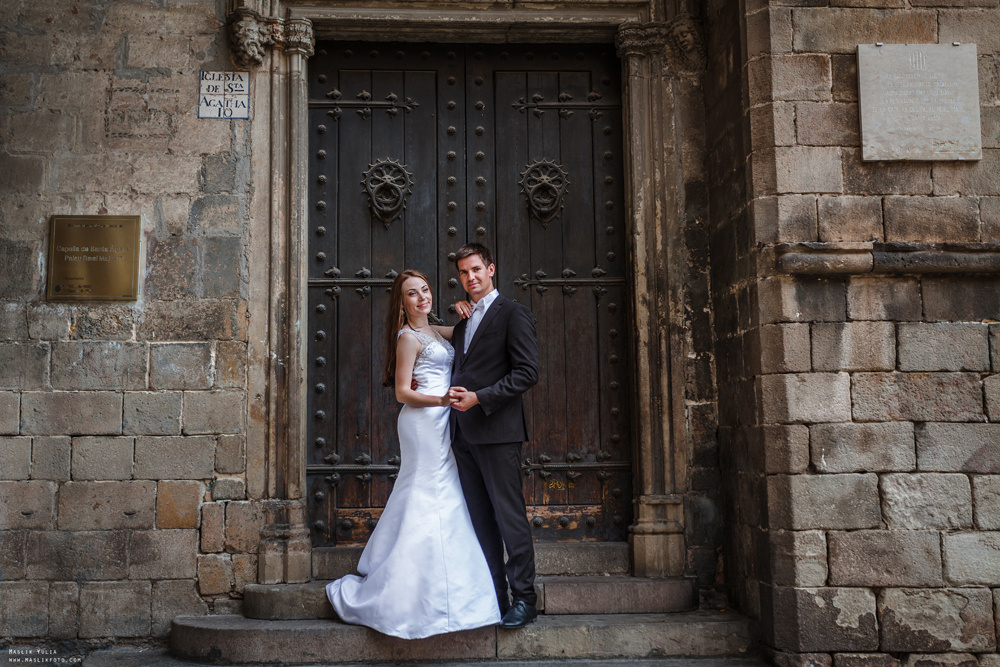 Свадебная фотосессия в Бланес. Фотограф в Барселоне Испании Маслик Юлия