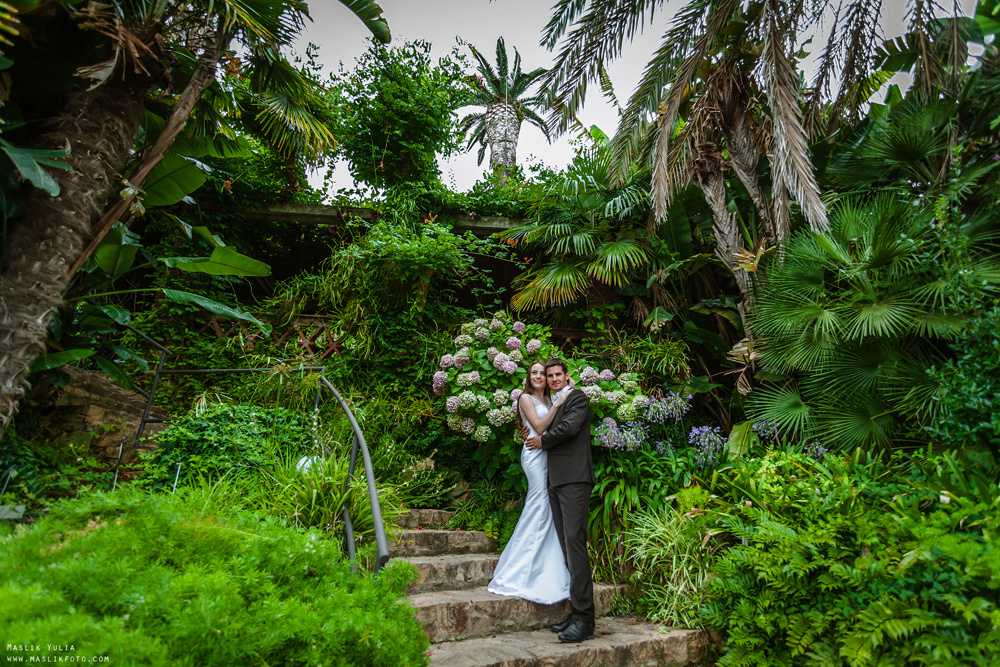 Свадебная фотосессия в Бланес. Фотограф в Барселоне Испании Маслик Юлия