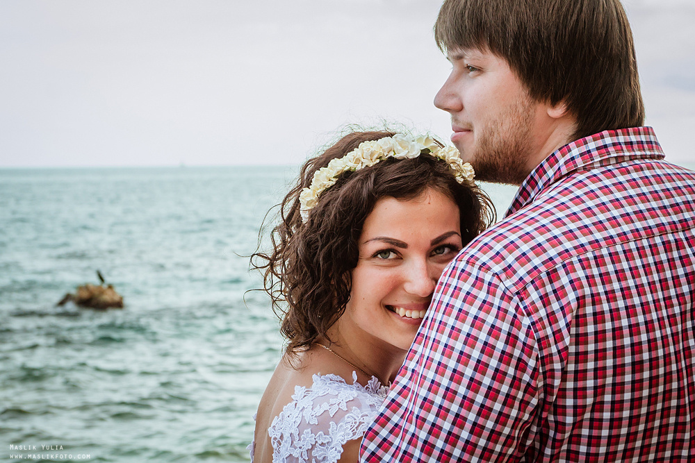 Sesja ślubna w Badalonie, Catalonia. Fotograf w Barcelonie Hiszpanii Maslik Yulia