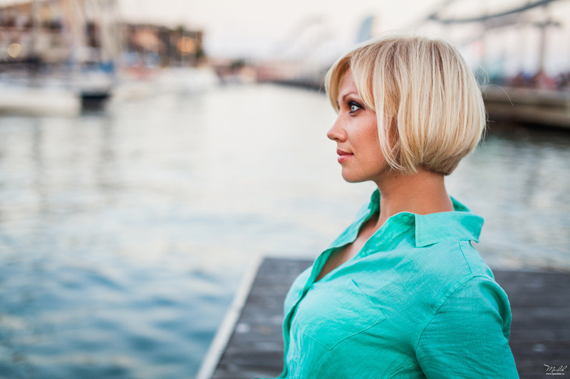 Sesión de fotos de retrato en el Park Güell. Fotógrafo en Barcelona  Maslik Yulia