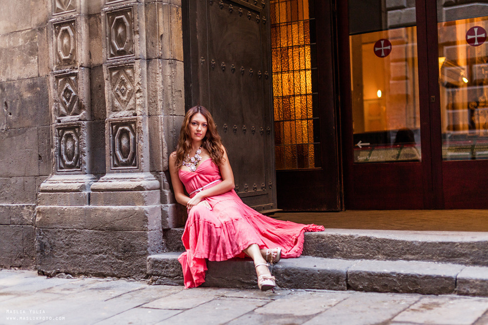Sesión de fotos individual en Barcelona. Fotógrafo en Barcelona  Maslik Yulia