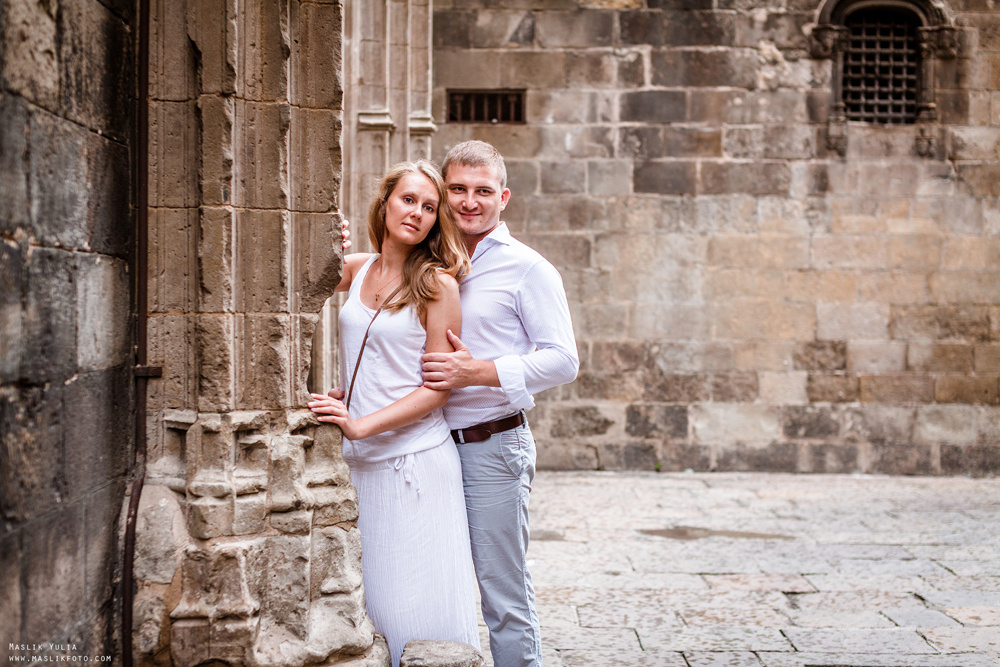 Wieczorna sesja zdjęciowa w Lloret de Mar. Fotograf w Barcelonie Hiszpanii Maslik Yulia