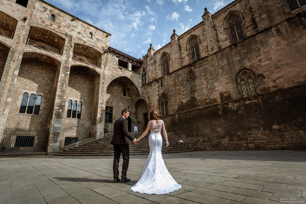 Свадебная фотосессия в Бланес. Фотограф в Барселоне Испании Маслик Юлия