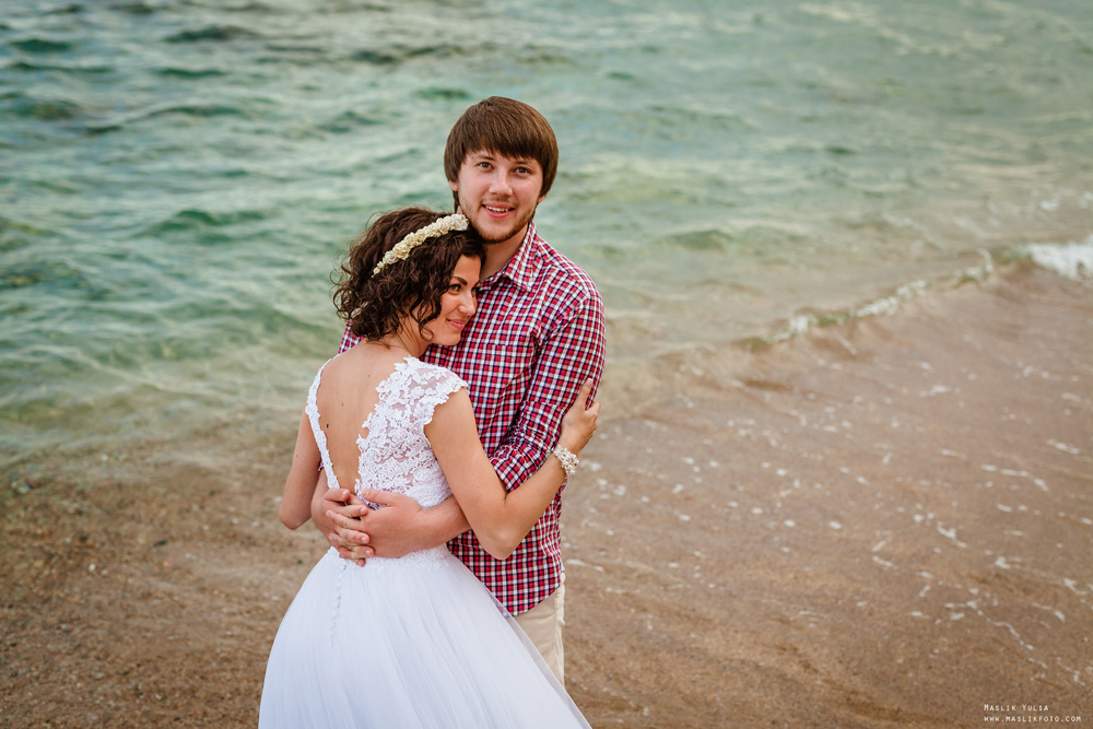 Sesja ślubna w Badalonie, Catalonia. Fotograf w Barcelonie Hiszpanii Maslik Yulia