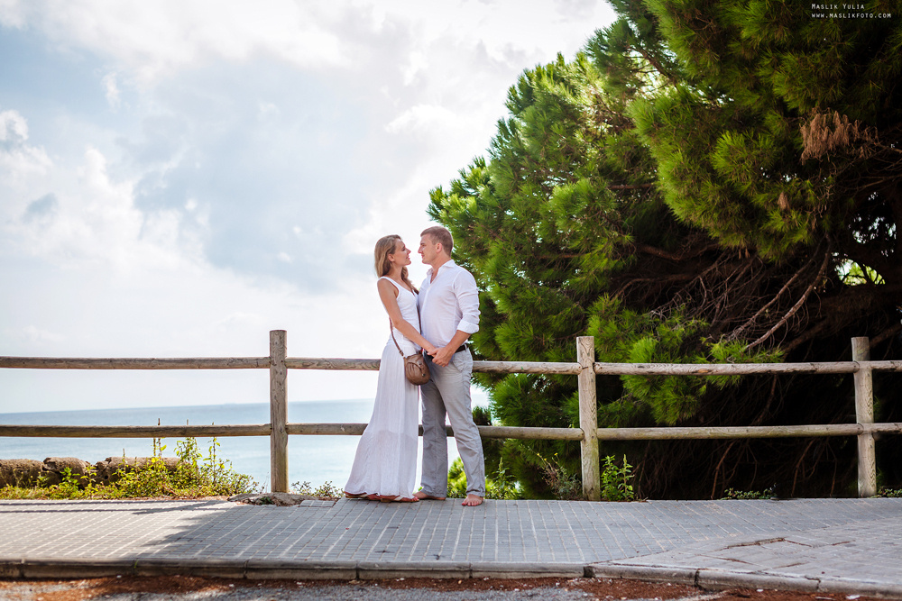 Wieczorna sesja zdjęciowa w Lloret de Mar. Fotograf w Barcelonie Hiszpanii Maslik Yulia