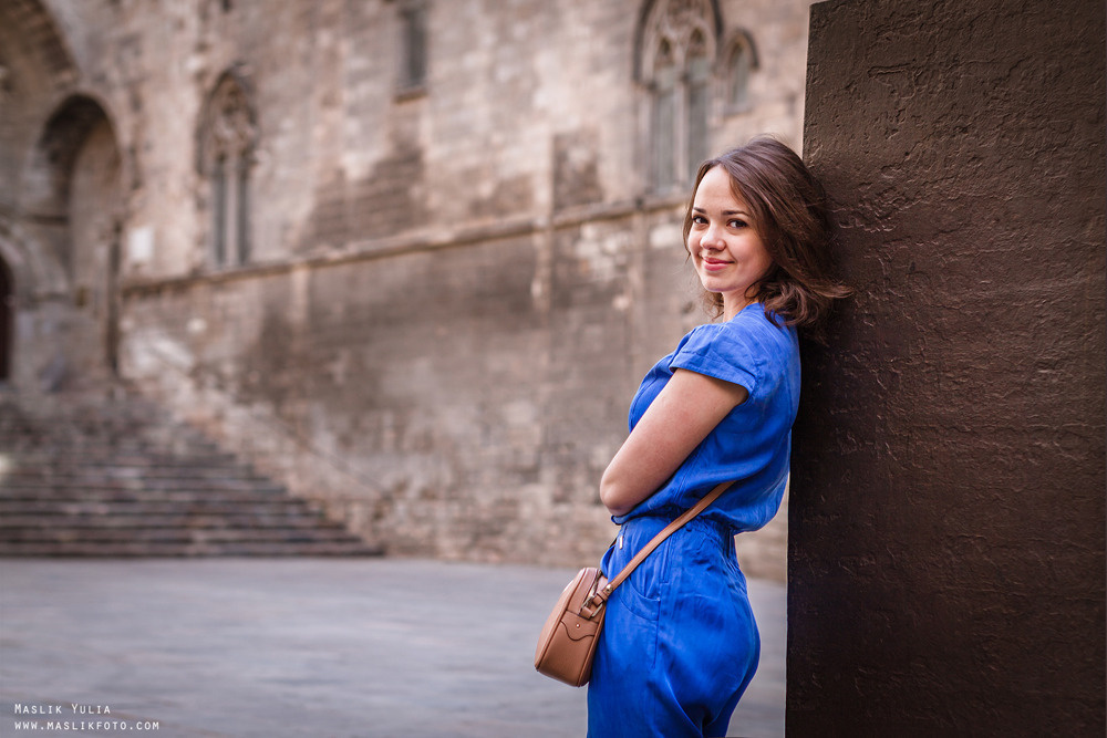 Paseo fotográfico relajado en Barcelona. Fotógrafo en Barcelona  Maslik Yulia