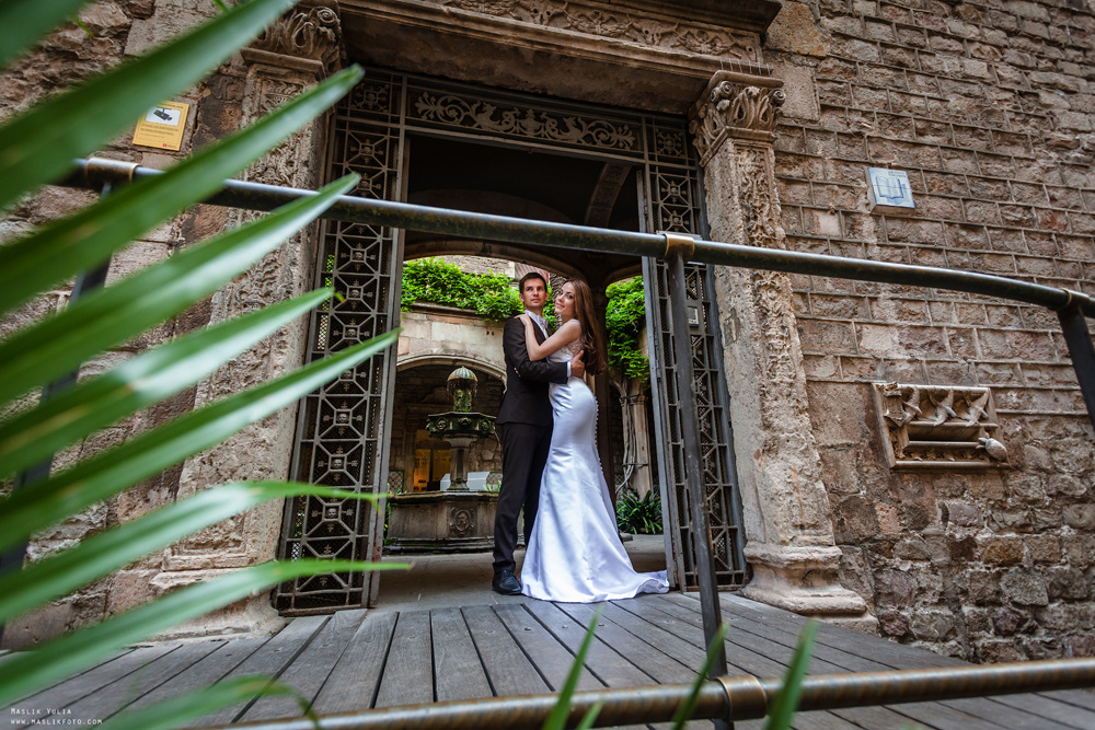 Свадебная фотосессия в Бланес. Фотограф в Барселоне Испании Маслик Юлия