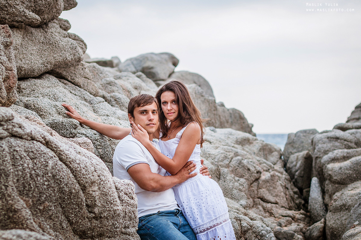 Sea photo session in Tossa de Mar. Photographer in Barcelona Spain Maslik Yulia