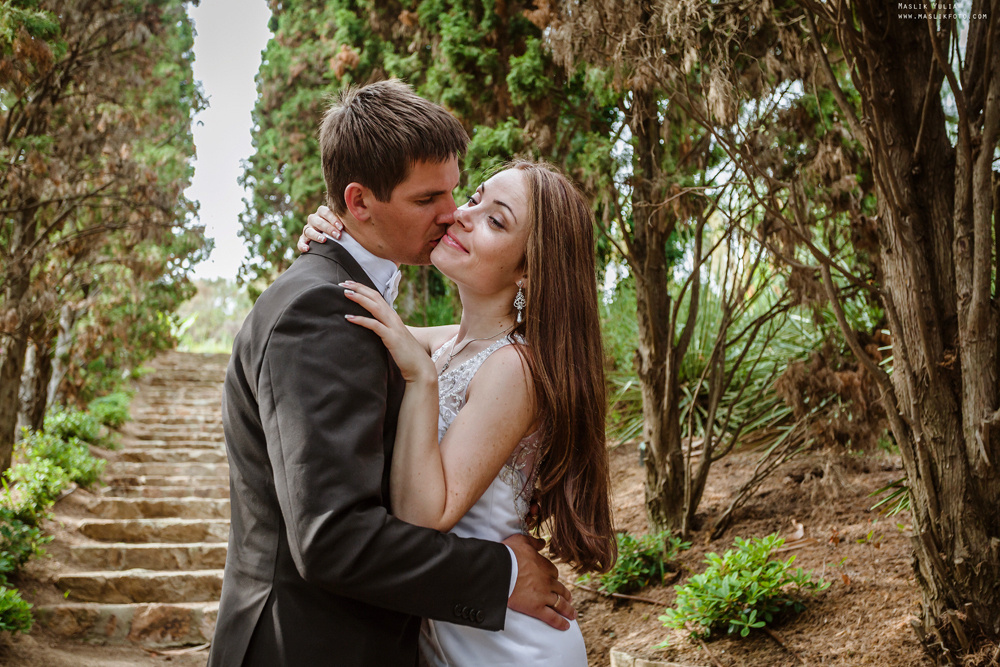 Свадебная фотосессия в Бланес. Фотограф в Барселоне Испании Маслик Юлия