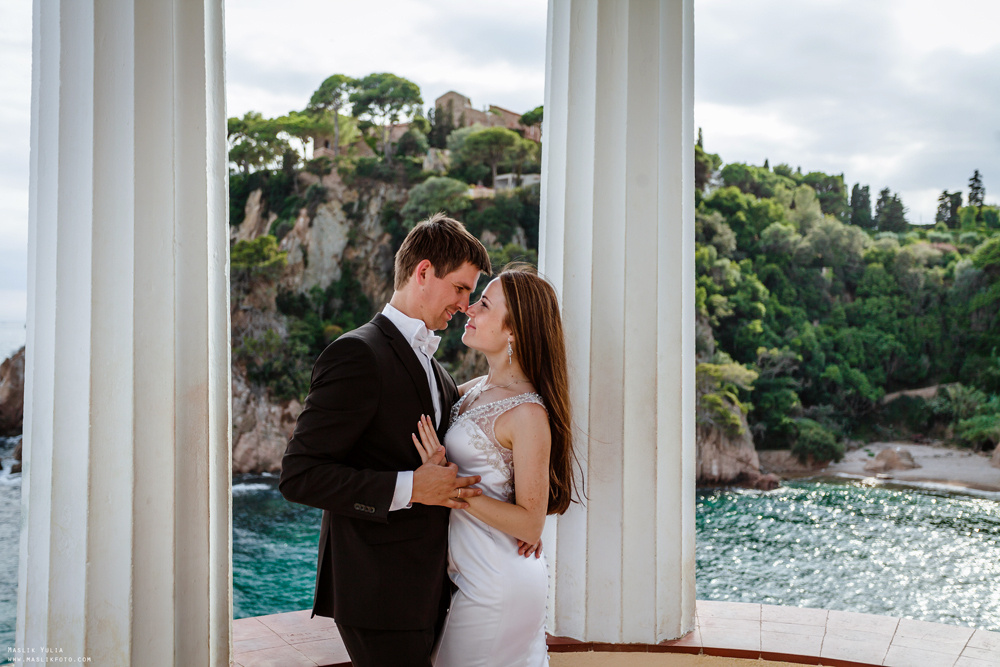 Свадебная фотосессия в Бланес. Фотограф в Барселоне Испании Маслик Юлия