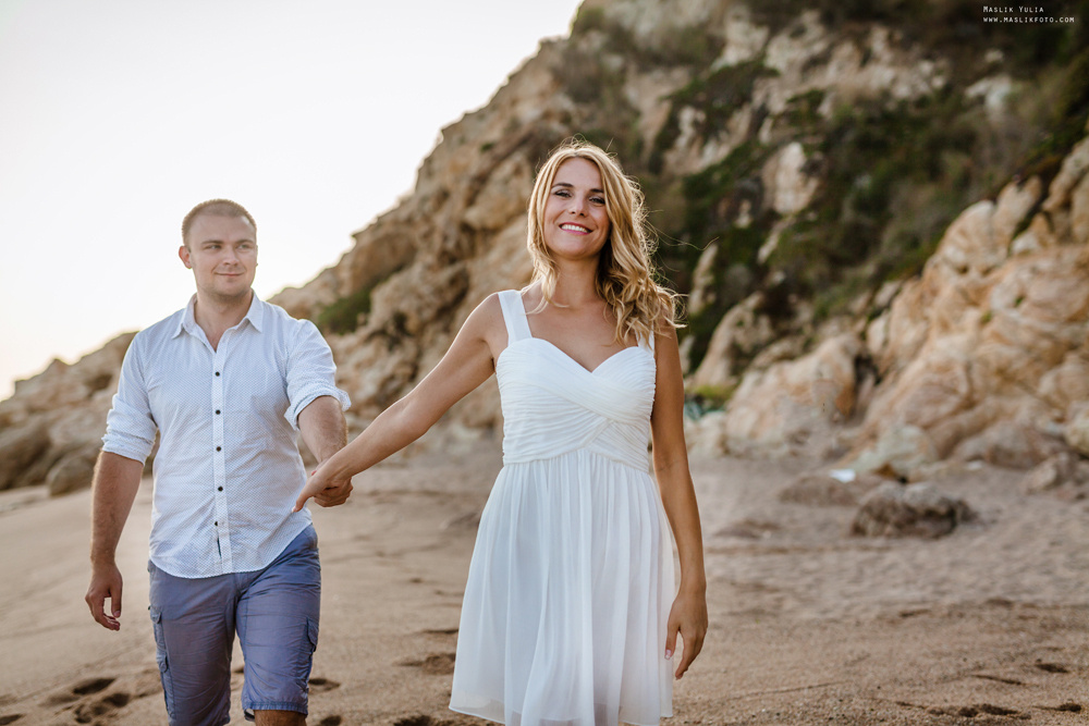 Przyjemna sesja zdjęciowa w Barcelonie. Fotograf w Barcelonie Hiszpanii Maslik Yulia