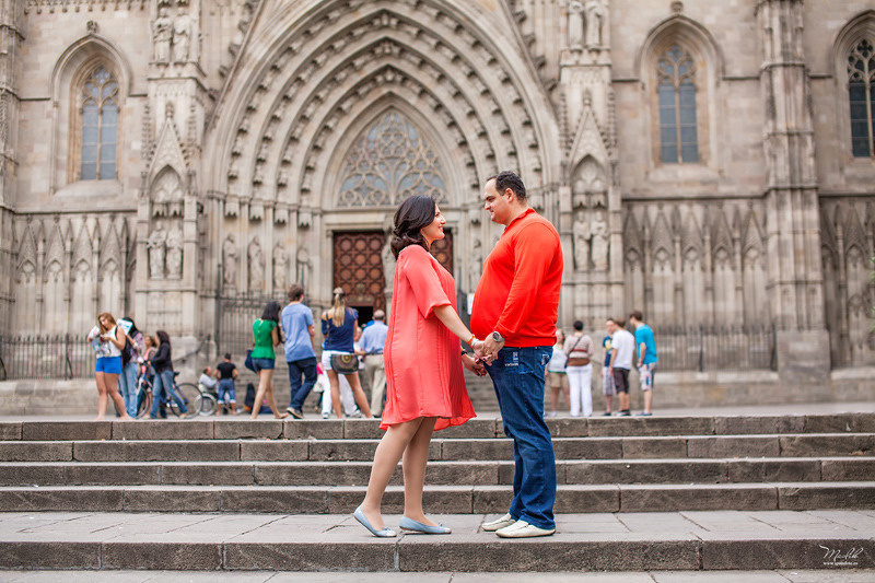Fotografka ciążowa w Barcelonie. Fotograf w Barcelonie Hiszpanii Maslik Yulia