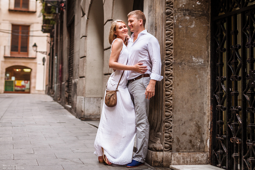 Wieczorna sesja zdjęciowa w Lloret de Mar. Fotograf w Barcelonie Hiszpanii Maslik Yulia