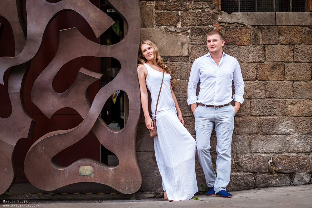 Wieczorna sesja zdjęciowa w Lloret de Mar. Fotograf w Barcelonie Hiszpanii Maslik Yulia