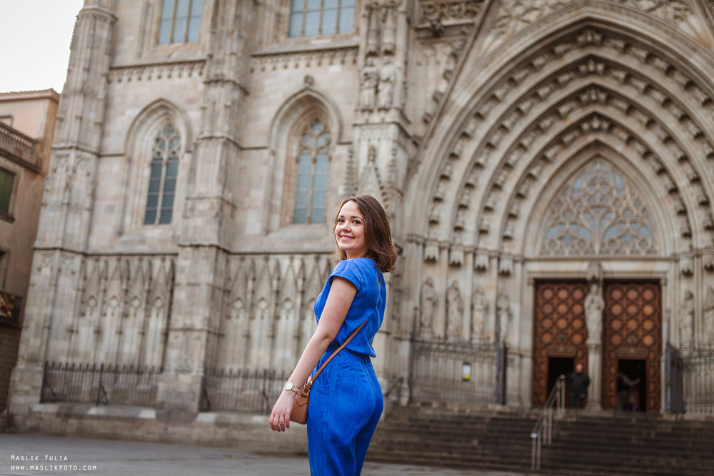 Paseo fotográfico relajado en Barcelona. Fotógrafo en Barcelona  Maslik Yulia