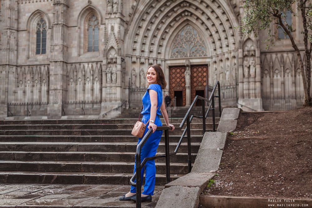 Paseo fotográfico relajado en Barcelona. Fotógrafo en Barcelona  Maslik Yulia