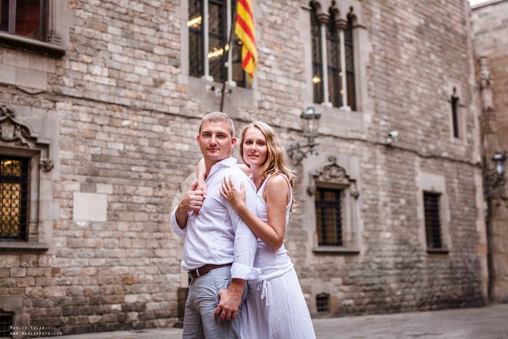 Wieczorna sesja zdjęciowa w Lloret de Mar. Fotograf w Barcelonie Hiszpanii Maslik Yulia