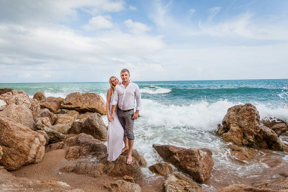 Wieczorna sesja zdjęciowa w Lloret de Mar. Fotograf w Barcelonie Hiszpanii Maslik Yulia