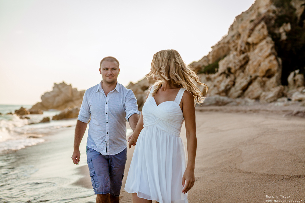 Przyjemna sesja zdjęciowa w Barcelonie. Fotograf w Barcelonie Hiszpanii Maslik Yulia