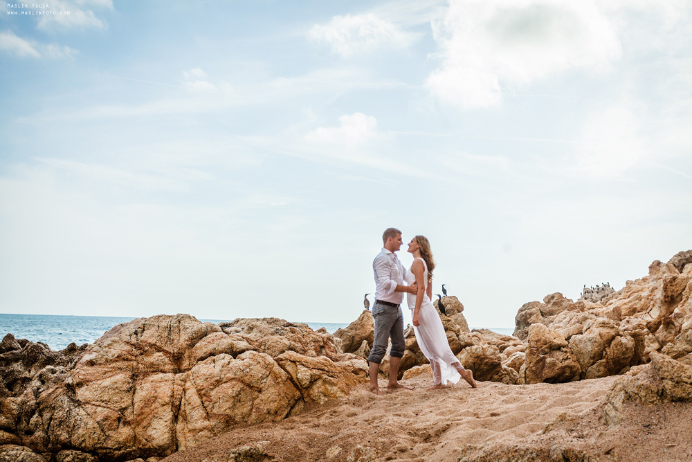 Wieczorna sesja zdjęciowa w Lloret de Mar. Fotograf w Barcelonie Hiszpanii Maslik Yulia