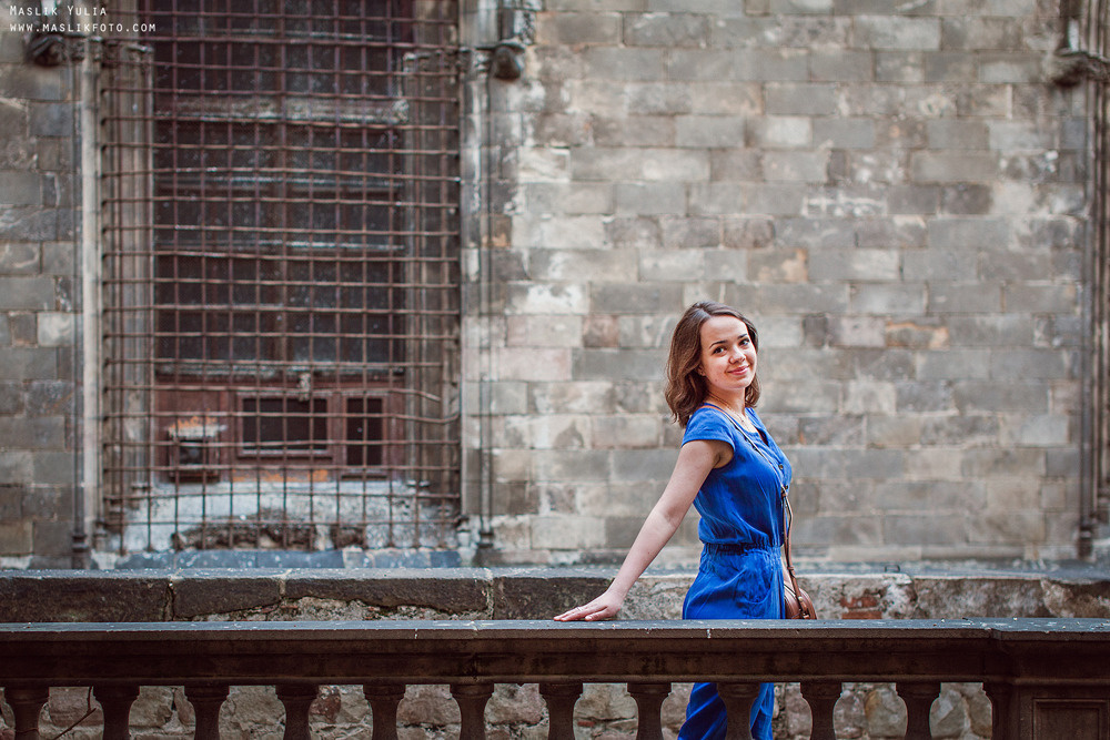 Paseo fotográfico relajado en Barcelona. Fotógrafo en Barcelona  Maslik Yulia