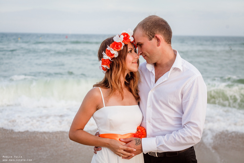 Sesión de fotos de boda en Badalona. Fotógrafo en Barcelona  Maslik Yulia