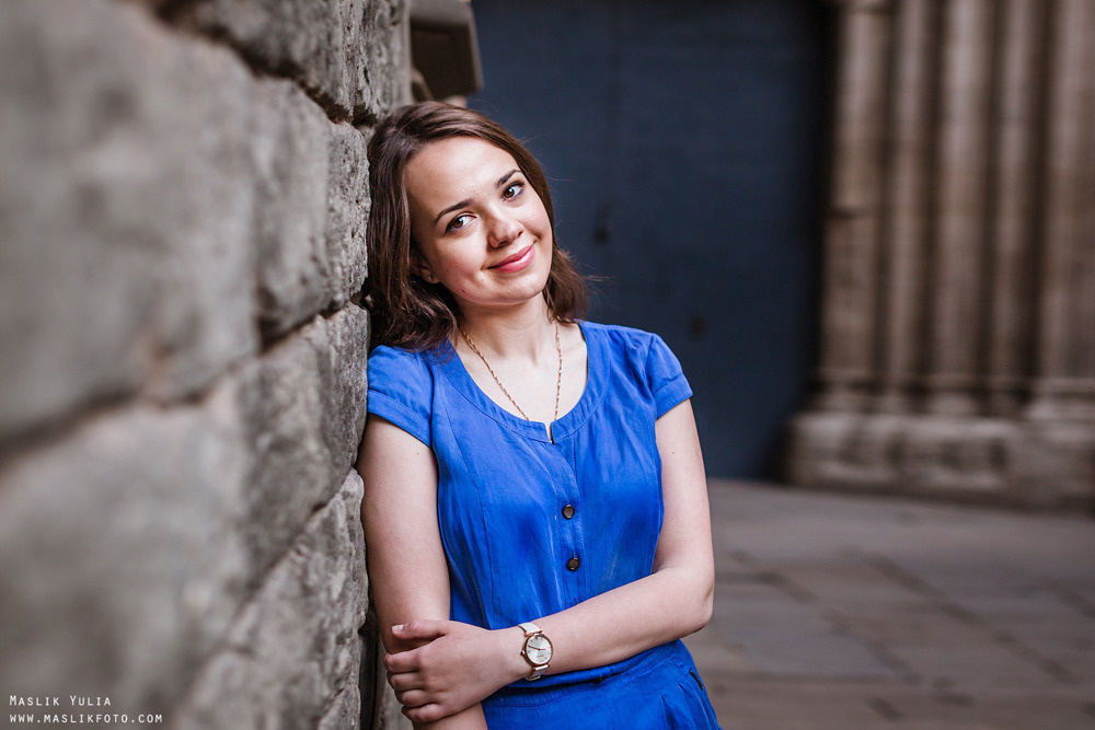 Paseo fotográfico relajado en Barcelona. Fotógrafo en Barcelona  Maslik Yulia