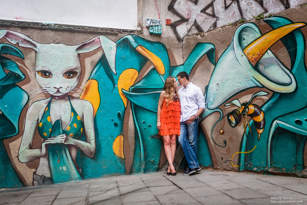 Pierwsza wspólna sesja zdjęciowa w Barcelonie. Fotograf w Barcelonie Hiszpanii Maslik Yulia