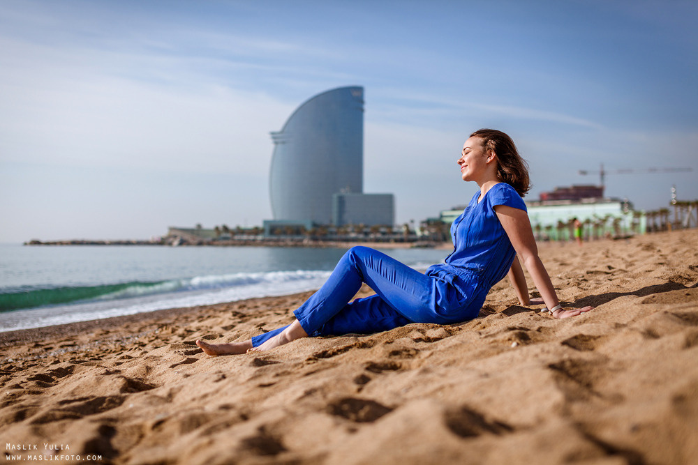 Paseo fotográfico relajado en Barcelona. Fotógrafo en Barcelona  Maslik Yulia