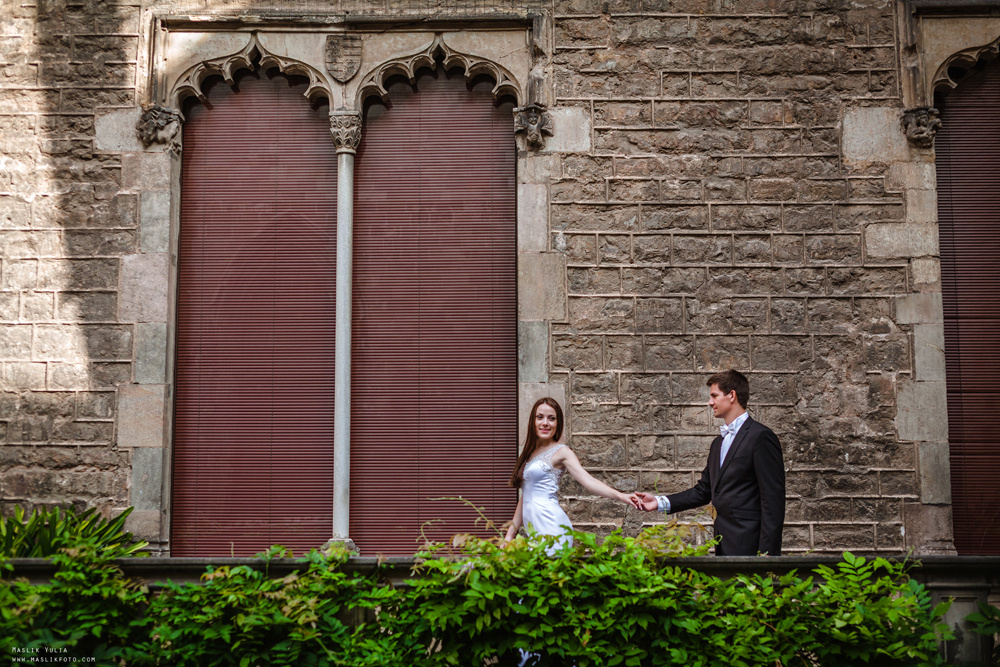 Свадебная фотосессия в Бланес. Фотограф в Барселоне Испании Маслик Юлия