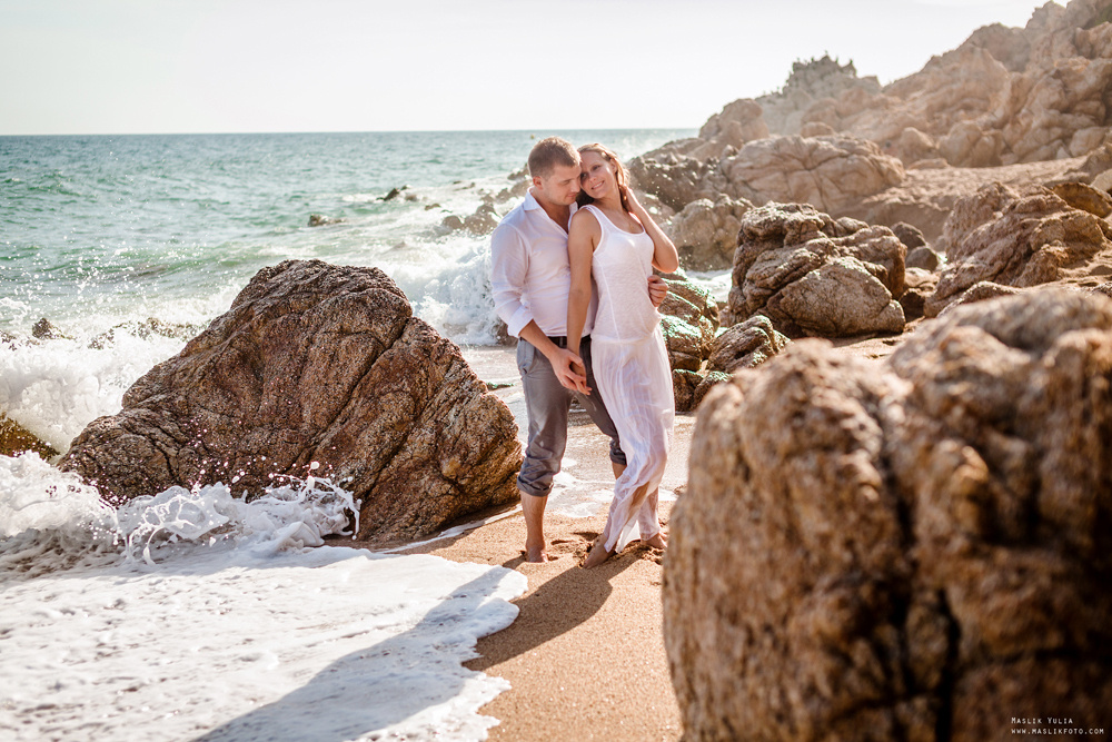 Wieczorna sesja zdjęciowa w Lloret de Mar. Fotograf w Barcelonie Hiszpanii Maslik Yulia